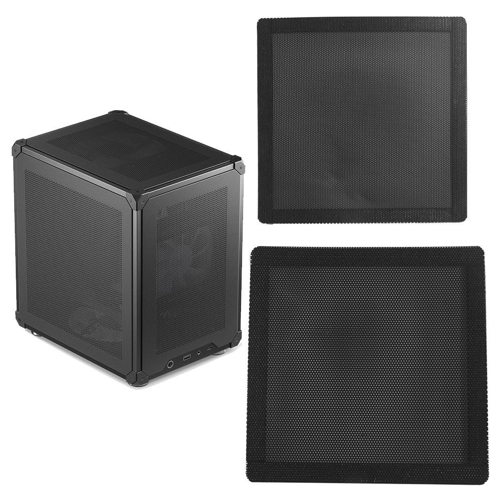 Black Magnetic PVC PC Case Coo - Dust Filter Pc ulasan dan harga