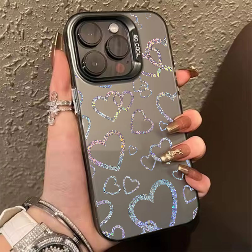 Colorful Heart Print Case For  - Matte Pc Case ulasan dan harga